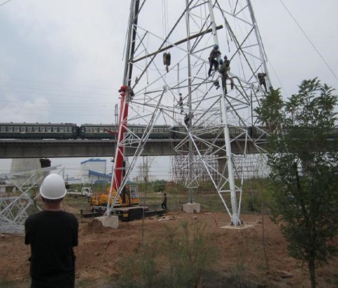 江北區電力跨越鋼管腳手架搭建